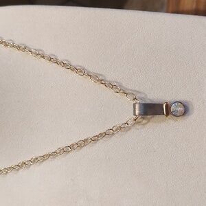 Premier Designs Two Tone Aurora Borealis Pendant Necklace 19 inches